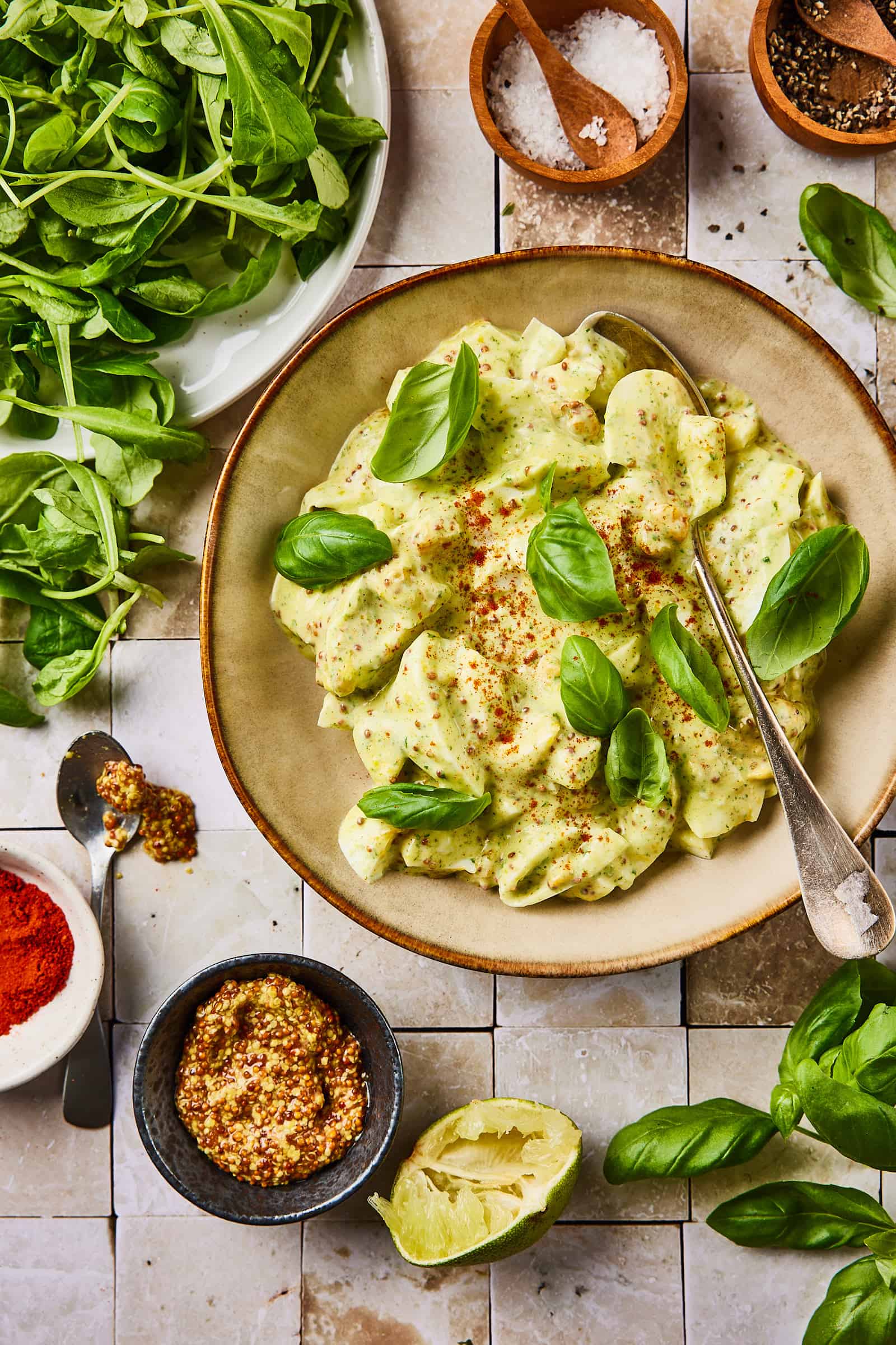 Basil egg salad