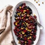 beetroot salad with blueberries