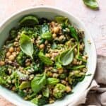 Vegan stir fry with broccoli