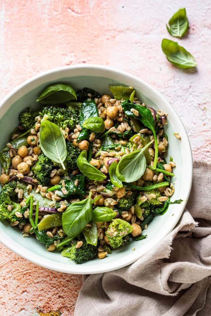 Vegan stir fry with broccoli