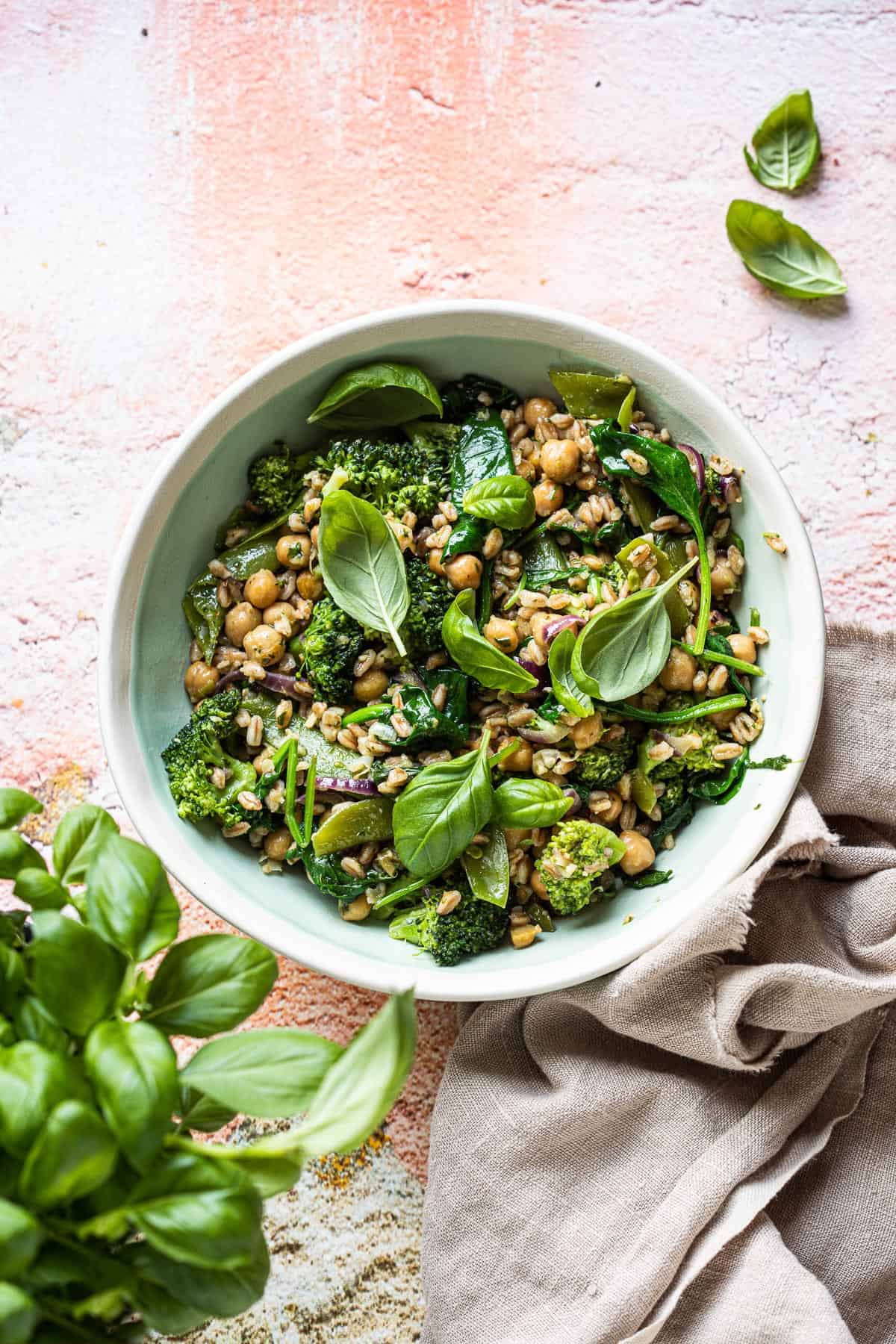 Vegan stir fry with broccoli