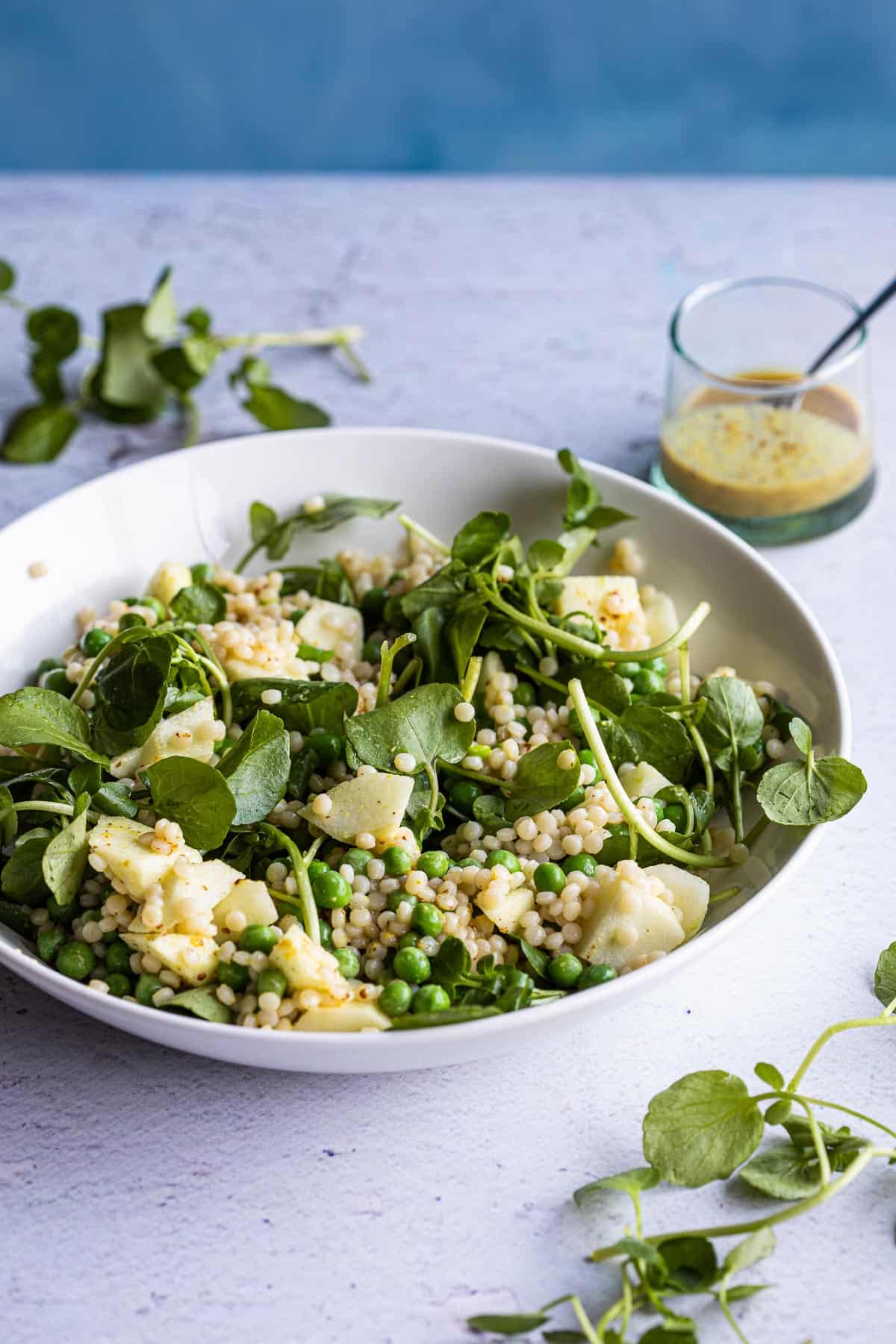 Watercress salad with couscous